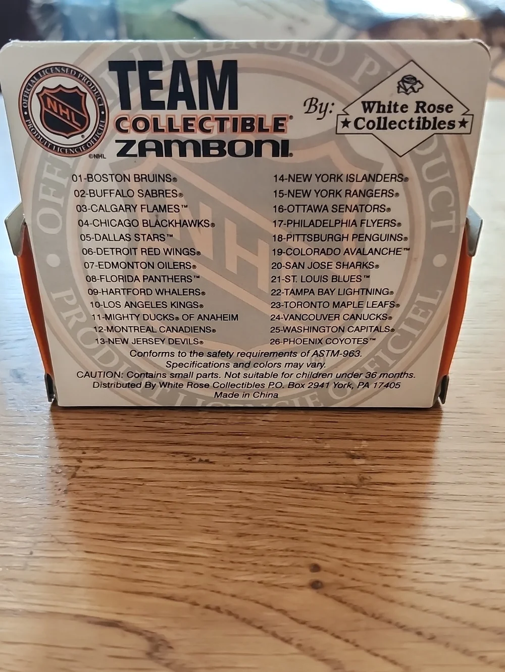 1997 Los Angeles Kings White & Black Zamboni Limited Edition